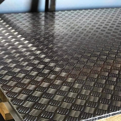 H24 su misura Diamond Sheet Embossed Perforated di alluminio 1050 1100 3003