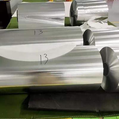PE PET 1100 6063 8011 bobina di foglio di alluminio metallizzato con film plastico termico rivestito